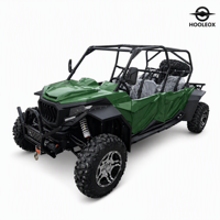 HOOLEOX 800CC Buggy UTV 4 places à double rangée latérale 4x4 Essence/Diesel 1000W pour location en sites touristiques insulaires EPA T1B
