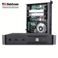 Amplificateur professionnel Bekboes X8 avec contrôle du volume, indicateur LED, sortie haute puissance 800W*800W, système de dissipation thermique pour le chant