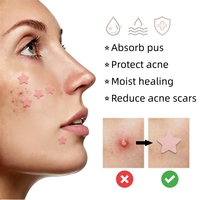 Patchs Hydrocolloïdes en Forme d'Étoile OEM Sans Huile à l'Acide Salicylique pour le Traitement de l'Acné du Visage – 40 Patchs par Paquet