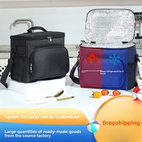 Verstärkte Outdoor-Kühltasche mit Thermofunktion, Picknick-Tragetasche mit Großer Kapazität 10L, Lunchbox im Froschmaul-Design, Modern