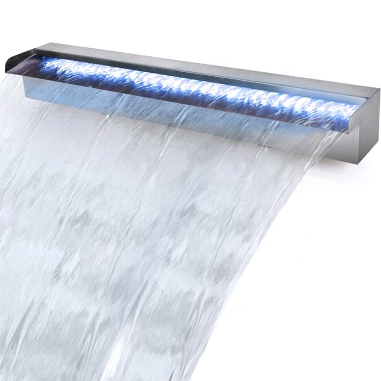 Colorful Christmas Lights Led Indoor Decorative Stainless Steel Waterfall for Swimming Pool