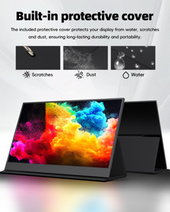 15.6 inch máy tính xách tay màn hình USB C HD hiển thị HDR chăm sóc mắt màn hình bên ngoài màn hình di động cho PC Mac điện thoại chuyển đổi ps5 - Product Image 6