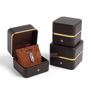 <b>Green</b> Exquisite Luxury Wholesale Blue Custom Premium PU Leather <b>Set</b> Boxes for Necklace Bracelet Ring Earrings Boxes Jewelry Box - Product Image 4