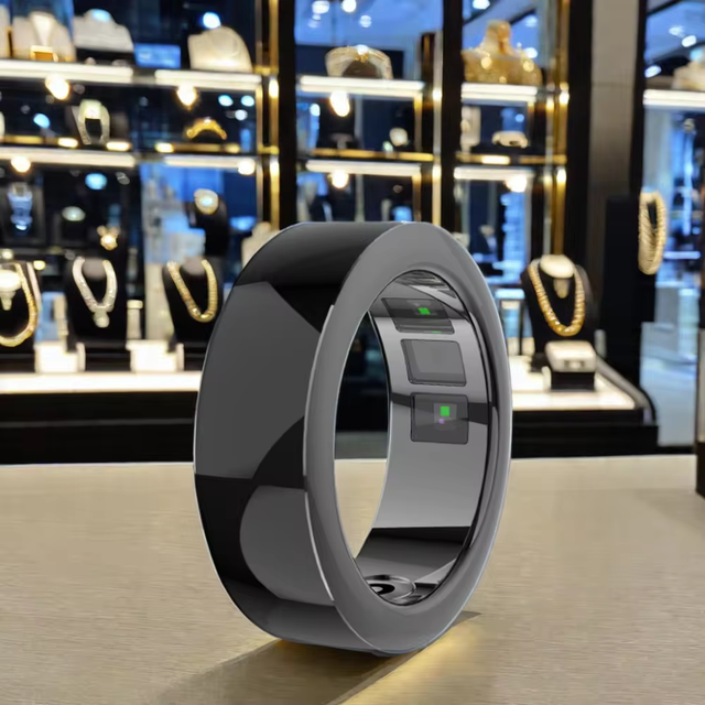 2024 SQ666 New BT Smart Ring Waterproof Stainless Steel Sports & Health Ring Ceramic Case Ring