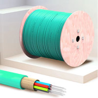 Kabel Serat Optik Mini 6 Core dengan Lapisan Berwarna untuk Kabel Distribusi Mikro, Tiup Udara, Instalasi Kompak Dalam Ruangan, PVC LSZH CE