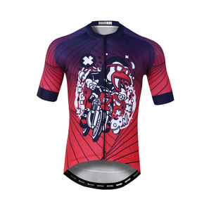 Maillot de cyclisme personnalisé à imprimé saisonnier, unisexe, fermeture éclair intégrale, séchage rapide, respirant, manches courtes, pour route et VTT - Product Image 1