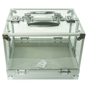 Juego de <span class=keywords><strong>fichas</strong></span> de póker portátiles de 600 Uds., Maleta de aluminio vacía con caja de almacenamiento transparente para llaves de la fábrica profesional de Pokerchips - Product Image 2