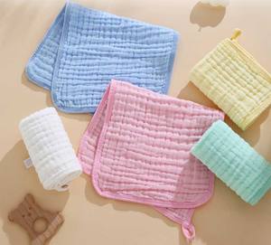 100% cotton lớn 25*25cm thêm mềm mại và thấm Muslin bé ợ vải cho bé trai bé gái ợ vải - Product Image 2