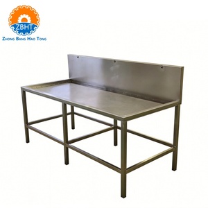 Bac de lavage en acier inoxydable blanc pour l'abattage et le nettoyage des entrailles de porc, équipement de <span class=keywords><strong>boucherie</strong></span>, machinerie d'abattoir - Product Image 1