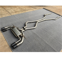 Système d'échappement en acier inoxydable Performance Catback pour BMW X5M X6M F85 F86 2015-2019 Silencieux avec valve Catback