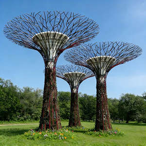 맞춤형 대형 생명나무 야외 조경 설치 - LED 조명과 생활화된 식물이 결합된 인공 나무 - Product Image 1