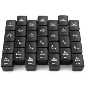 Organizador Semanal al por Mayor con 28 Compartimentos, Pastillero de Plástico para 4 Tomas Diarias - Product Image 1