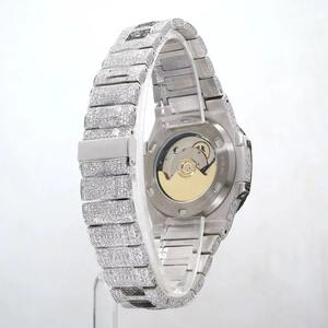 Reloj de Pulsera de Cuarzo de Lujo para Hombre y Mujer, de Acero Inoxidable con Diamantes de 40 mm, con Indicador de Fecha, Disponible a Buen Precio, Venta al Por Mayor - Product Image 2