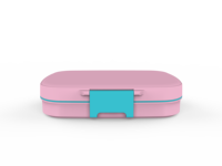 Boîte à lunch électrique en acier inoxydable à 3 compartiments de 800 ml, compatible micro-ondes, anti-fuite, portable, design brillant et mat, vente en gros