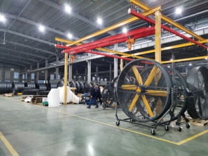 110V/120V PMSM Motor AC Free <b>Standing</b> Industrial Electric <b>Fan</b> 1.5m/2m Movable Gym Restaurants Durable Aluminum Blades IP55 - Product Image 4