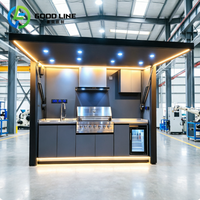 Cuisines extérieures avec barbecue, ensemble complet, abri de cuisine extérieur, conteneur de cuisine barbecue extérieur