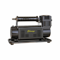 Heavy Duty 150 PSI Portable Fast Inflating Single Cylinder Metal 12V DC Car Tire Inflator with Emergency Light CE Certified