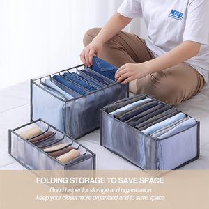 New Rectangle Nylon Foldable Clothing <b>Storage</b> Organizer <b>for</b> <b>Drawer</b> Underwear Bra Socks with Divider - Product Image 2
