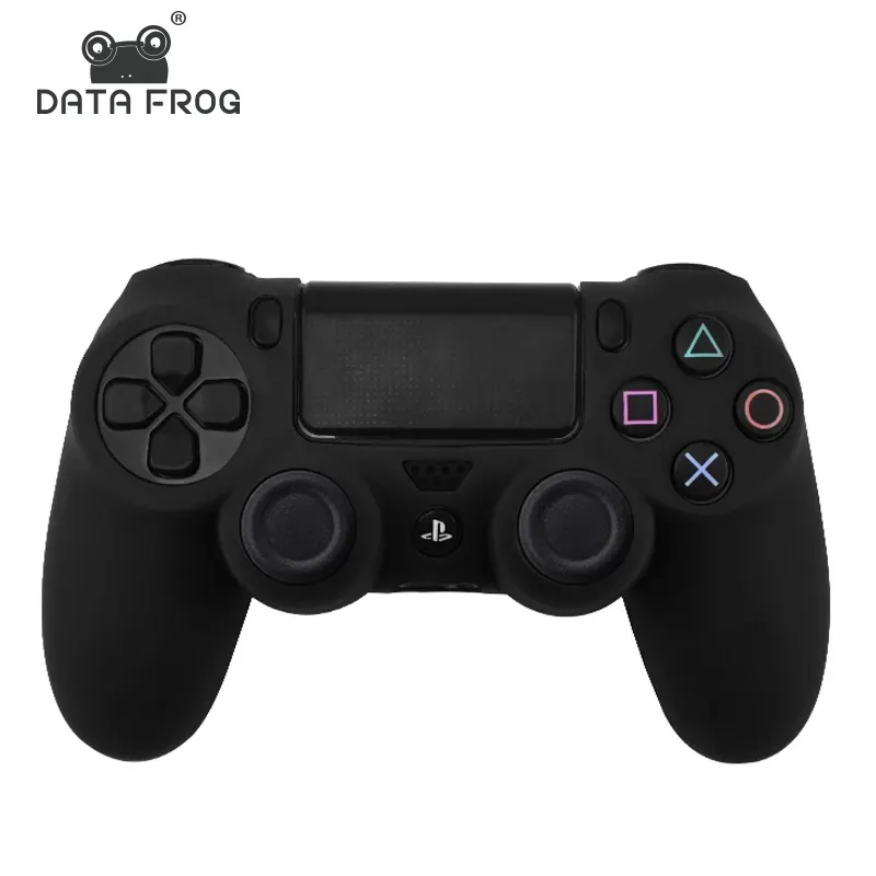 غطاء حماية مطاطي من السيليكون اللين Data Frog لهاتف SONY PlayStation 4 PS4 غطاء حماية للوحدة التحكم بهاتف PS4 Pro Gamepad