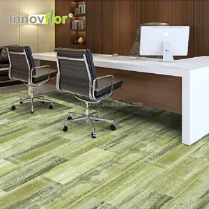 25x100cm 500x500 100% Pp Office Floor 50*50 Ceramic Floor Multi Level Loop Nylon Pvc Material Green Puzzle Carpet Tile 50x50