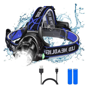 Venta caliente de fábrica al por mayor T6 LED impermeable Camping Super brillante Naturehike faro linterna LED con 2*18650 batería - Product Image 3