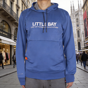 Sweat à capuche technique de sport Direct Factory 100% polyester avec empiècements en maille anti-humidité ultra-fin et respirant – Commande en gros uniquement - Product Image 3