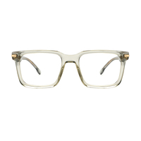 Montures de lunettes optiques personnalisées avec logo, montures en acétate pour hommes et femmes, anti-lumière bleue, montures de lunettes rondes en acétate