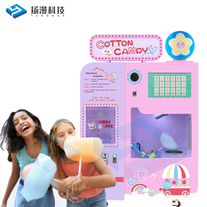 Máy Làm Kẹo Cotton Thương Mại Cổ Tích Màu Hồng Tự Động Hoàn Toàn Máy Bán Kẹo Cotton Tự Động Xỉa CE - Product Image 3