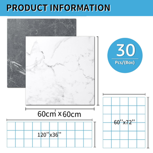 Offre Spéciale Revêtement de sol en PVC auto-adhésif en marbre SPC imperméable aux rayures Plusieurs styles disponibles en ligne pour Global - Product Image 3