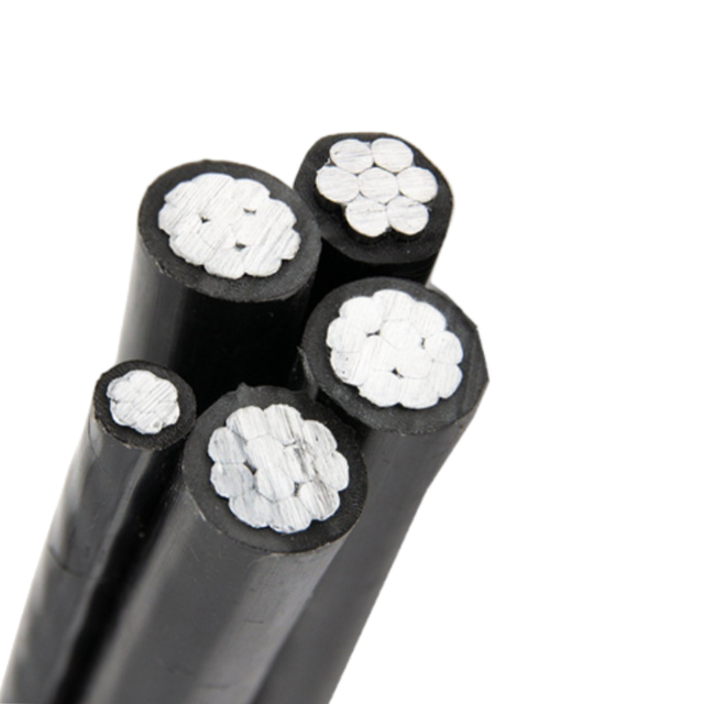 0.6/1kV Self-supporting Aluminum XLPE Insulated Overhead Construction Cable 3*120+1*70+1*25mm CAAI