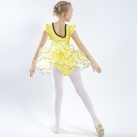 Robe de Ballet TuTu pour enfants, Costumes de danse de justaucorps de gymnastique, vêtements d'entraînement, vêtements de Performance pour filles