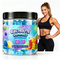 Aeglewell Gummies Électrolytes Sans Sucre Marque Privée Calcium Vitamine C Végétaliens Sans Gluten Gummies Mixtes en Vrac 90 Unités