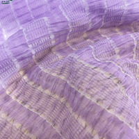 Tissu en crêpe froissé extensible 100% polyester 75D, tissé en tricot, écologique, pour doublure de vêtements, vente en gros personnalisée