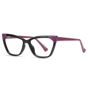 latest Cheap clear trendy TR90 CP optical eyewear eyeglasses frames glass eye anti blue light filter blocking glasses