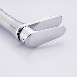 Contemporaneo singolo foro montato zinco rubinetto ad acqua fredda a maniglia singola per il lavandino del bagno stile misurato - Product Image 6