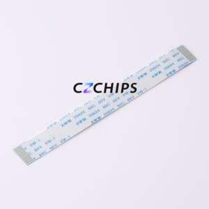 HX FFC-1.0-10P-100mm FFC Cable (Flexible Flat Cable) P=1mm Connector 10P 1mm 0.3mm Non-Inverting - Product Image 1