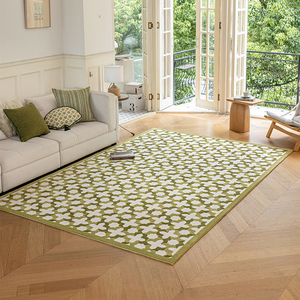 Tappeto marocchino con motivo geometrico in poliestere con Tufted a mano tappeto verde chiaro di ispirazione Vintage per soggiorno camera da letto - Product Image 3