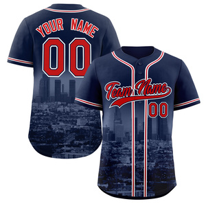 Uniseks disesuaikan 100% poliester kaus Baseball kualitas terbaik cetak Transfer panas murah kemeja bernapas ukuran Plus pilihan - Product Image 1