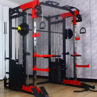 Entrenador cruzado multifuncional Power Cage Gym Fitness Squat Rack y Pull-up Smith Rack para culturismo y ejercicio