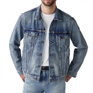 Latest Design Men's Solid Denim <b>Jacket</b> Button Front Stonewashed Midweight 100% Cotton Casual Eco-Friendly Regular Fit Winter - Product Image 1