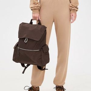 Unisex Fashion Letter Nylon <b>Backpack</b> Outdoor Sports Multiple Pockets Waterproof <b>Drawstring</b> Closure Custom Logo Large Capacity - Product Image 2