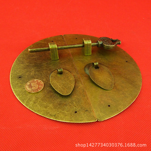 <b>Brass</b> Round Cabinet <b>Door</b> Handle 159mm Traditional Style Drawer Lock B2072 - Product Image 4