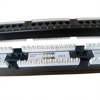 Panneau de brassage CAT6 24 ports de haute qualité 19 pouces 1U pour montage en rack