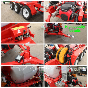 Tangki mikser siap beton kering/basah Trailer EPA 1/1 seluler bensin yang didukung. 5/<span class=keywords><strong>2</strong></span> CBM Drum pencampur semen yang disesuaikan - Product Image 3