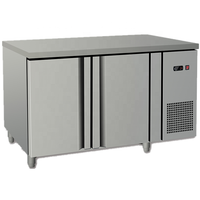 Réfrigérateur à pizza professionnel en acier inoxydable, table de préparation de pizza, vitrine réfrigérée pour restaurants de restauration rapide