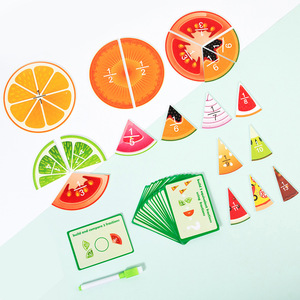 Tablero <span class=keywords><strong>de</strong></span> fracciones <span class=keywords><strong>de</strong></span> madera Montessori, 13 discos, aprendizaje <span class=keywords><strong>de</strong></span> fracciones, conteo, ayuda educativa para niños pequeños - Product Image 3