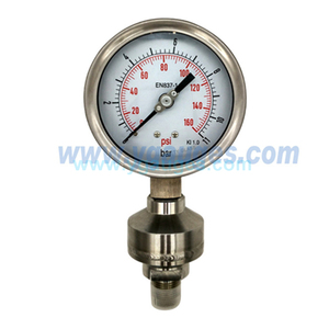 Pabrik Harga Lebih Rendah Masuk Berisi Minyak <span class=keywords><strong>Diaphragm</strong></span> <span class=keywords><strong>Pressure</strong></span> Gauge - Product Image 2