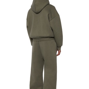 Heavyweight Sherpa Custom Hoodies for Men 100% Cotton Thick Unlined Breathable Full Zip up Summer Warm <b>Sweatshirts</b> <b>Work</b> Jacket - Product Image 4