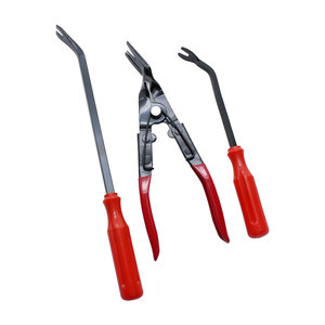 3 pezzi strumento di rimozione del rivestimento <span class=keywords><strong>Audio</strong></span> della porta del pannello dell'auto strumenti per veicoli clip pinze strumenti di rimozione a mano blu/rosso - Product Image 1