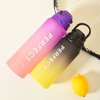 Botella de Agua de Tritán de 550 ml con Logotipo Personalizado 2023, Libre de BPA, con Tapa Abatible, Botellas de Plástico para Beber Directamente, Promoción de 750 ml